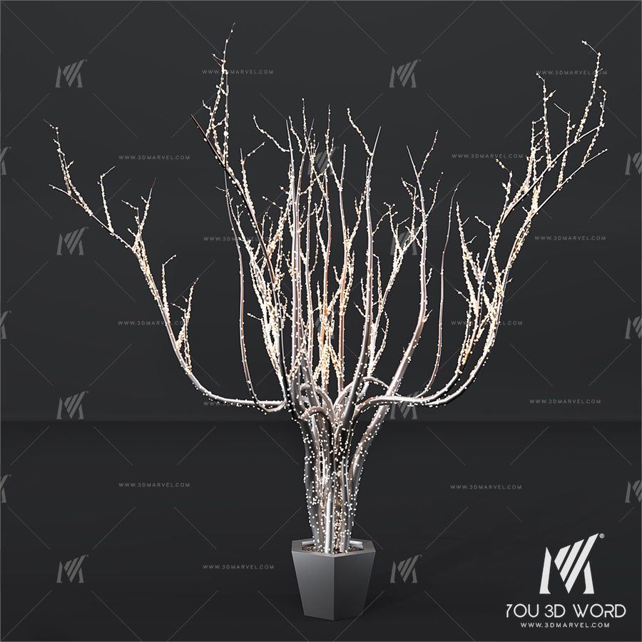 Outdoor lighting installation 3D model